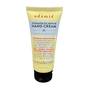 Adamia Therapeutic Repair Hand Cream Macadamia Oil 3 oz